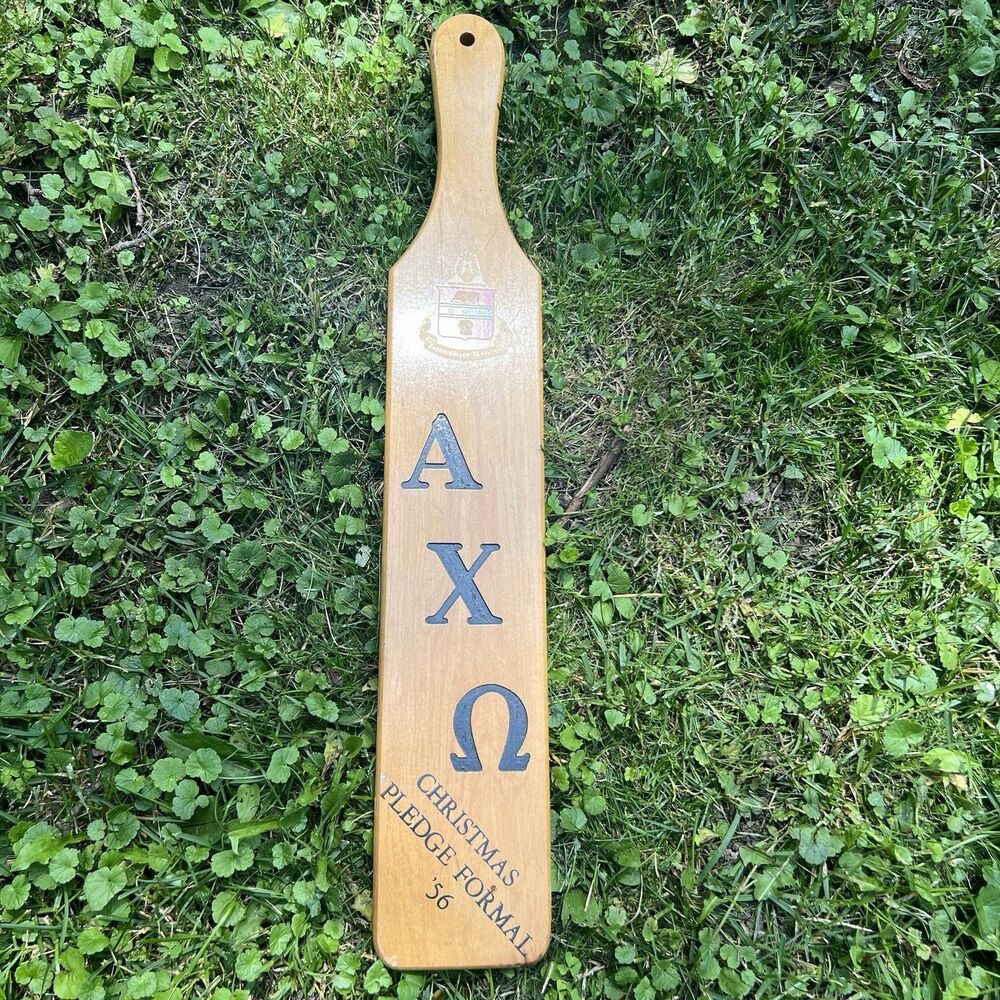 Vintage 1956 Syracuse University Alpha Chi Omega Sorority Paddle L G Balfour AXO